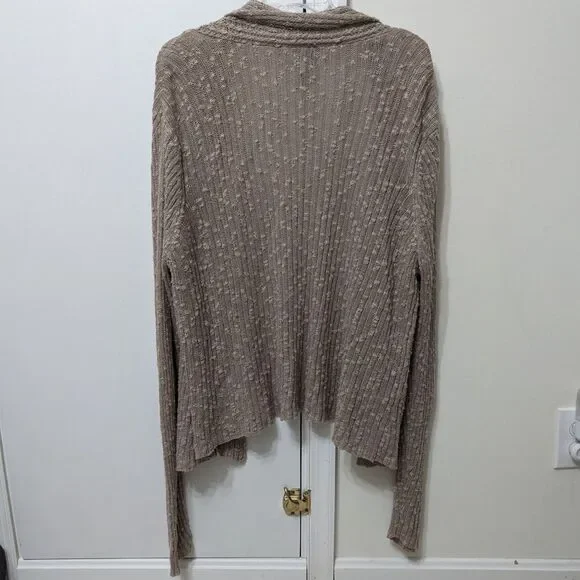 Eileen Fisher Womens Sz XL Linen Blend Cardigan Minimalist Boho Summer Beach - Picture 2 of 4